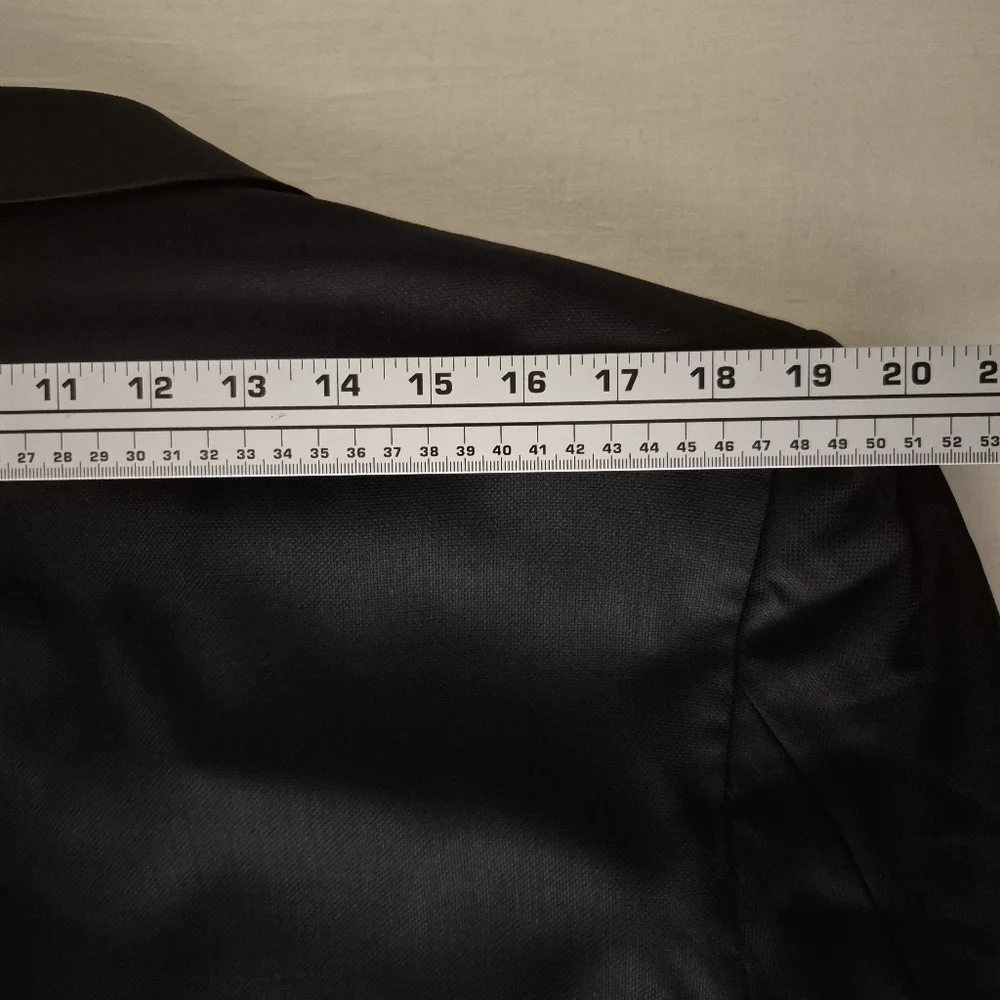 Canali 1934 Men's 100% Wool Travel Water‎ Resistant Black Italy 44L US